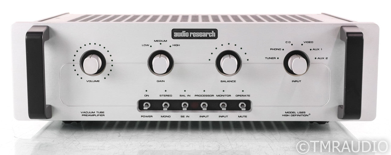 Audio Research LS25 MKII Stereo Tube Preamplifier; LS-25; MK2; Silver; Remote
