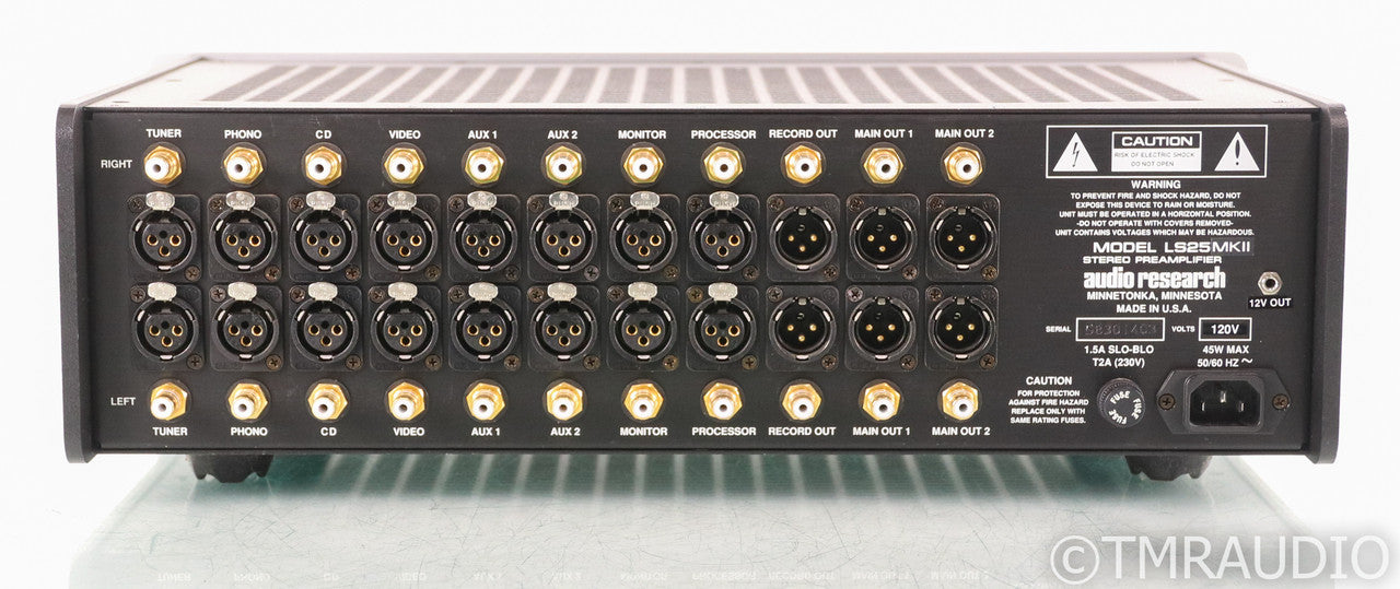 Audio Research LS25 MKII Stereo Tube Preamplifier; LS-25; MK2; Silver; Remote
