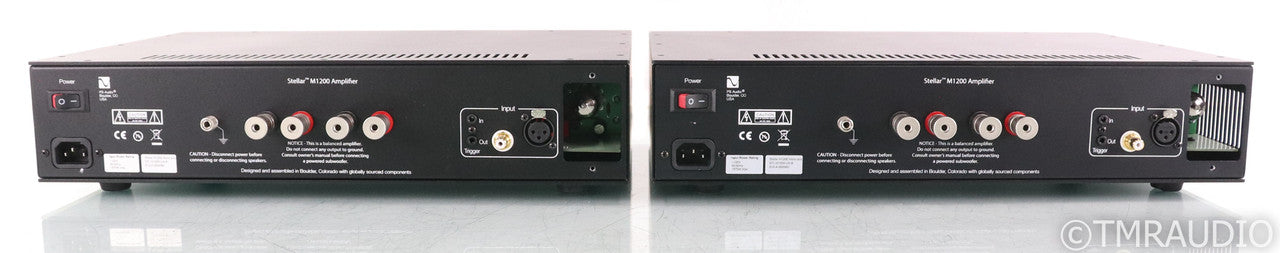 PS Audio M1200 Mono Tube Hybrid Power Amplifier; M-1200; Black Pair (Used)