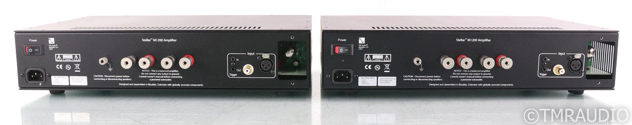 PS Audio M1200 Mono Tube Hybrid Power Amplifier; M-1200; Black Pair (Used)