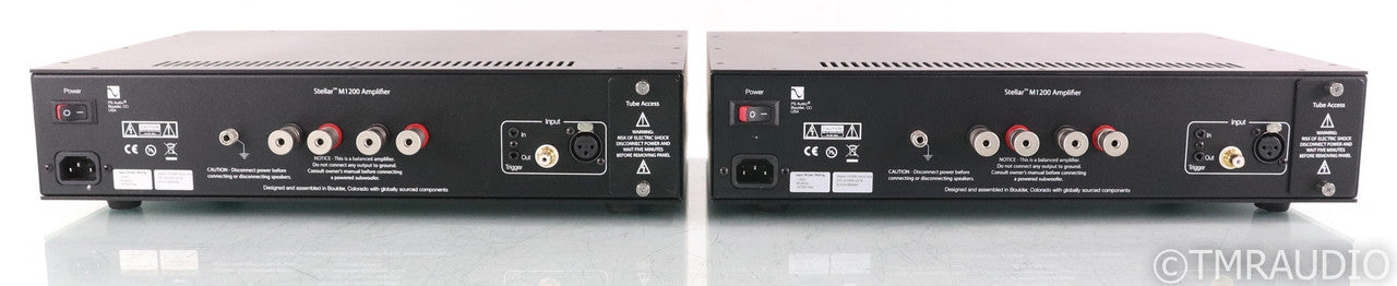 PS Audio M1200 Mono Tube Hybrid Power Amplifier; M-1200; Black Pair (Used)