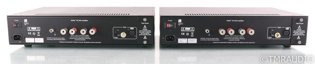 PS Audio M1200 Mono Tube Hybrid Power Amplifier; M-1200; Black Pair (Used)