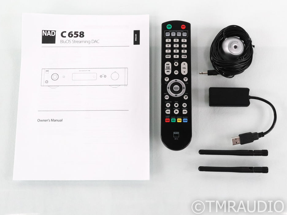 NAD C 658 BluOS Streaming DAC; Remote; Black; C658; MM Phono