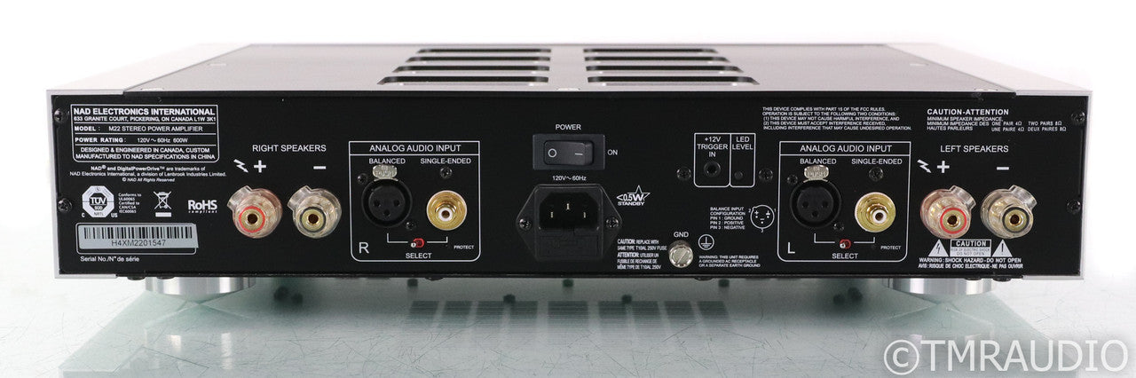 NAD M22 Stereo Power Amplifier; M-22