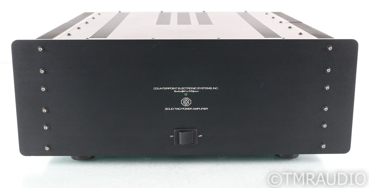 Counterpoint Solid-2 Stereo Power Amplifier; Solid Two; Black