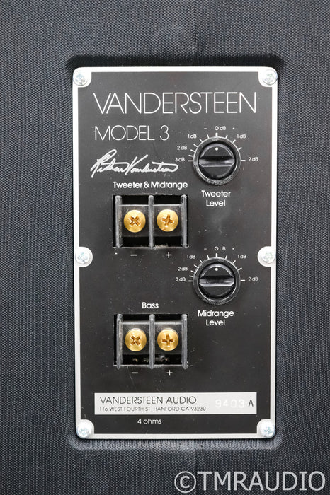 Vandersteen Model 3A Signature Floorstanding Speakers; Mahogany Walnut Pair; 3-A
