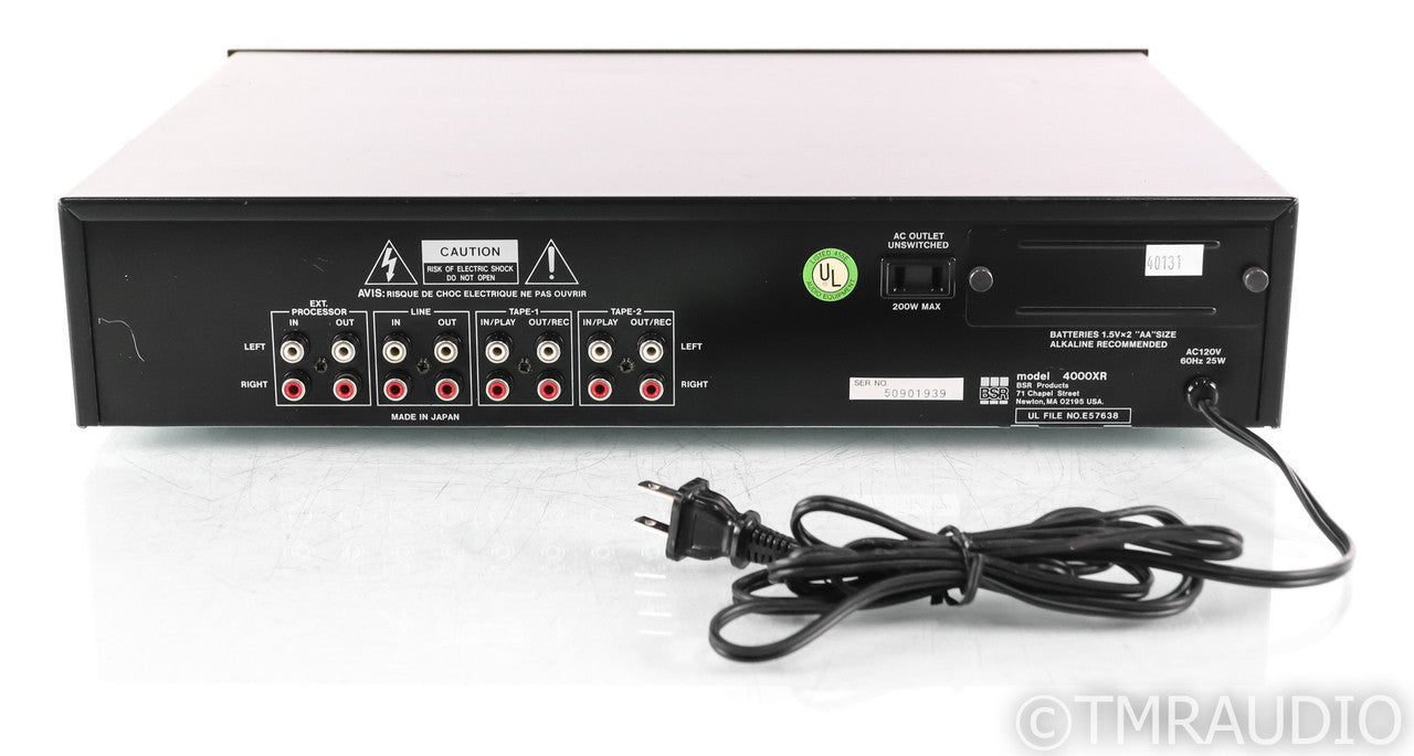 BSR 4000XR Vintage 12-Band Equalizer; Analyzer; 4000-XR; Remote