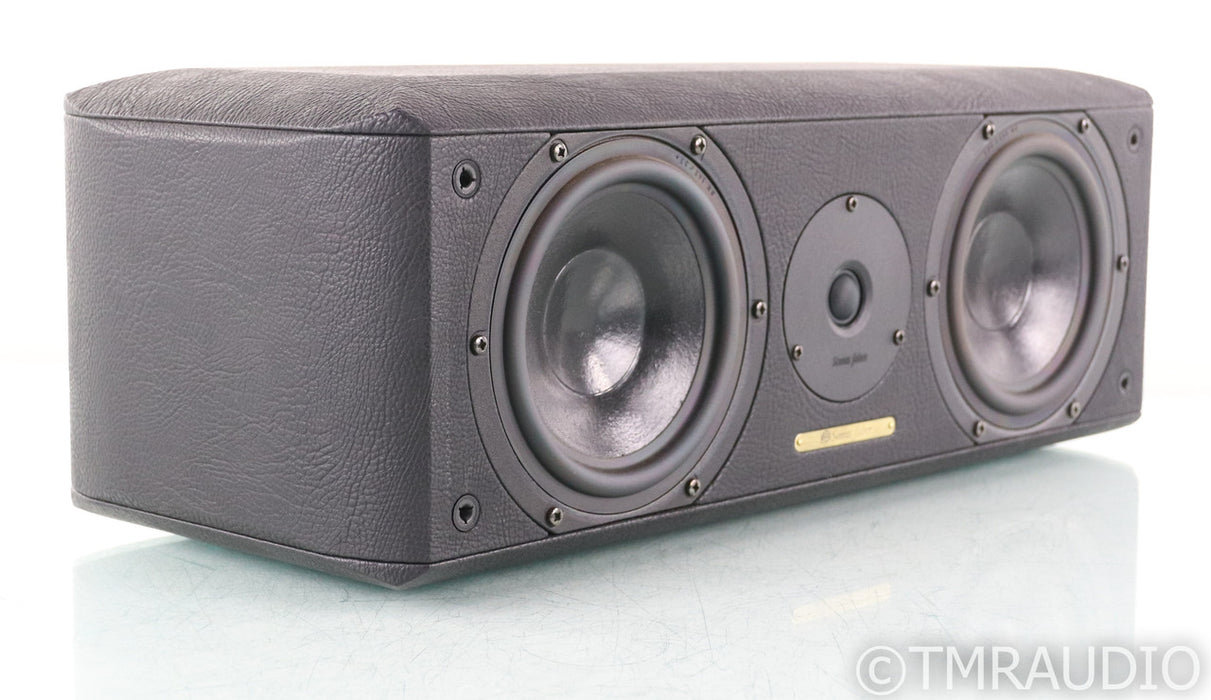 Sonus Faber Solo Center Channel Speaker; Black Leather
