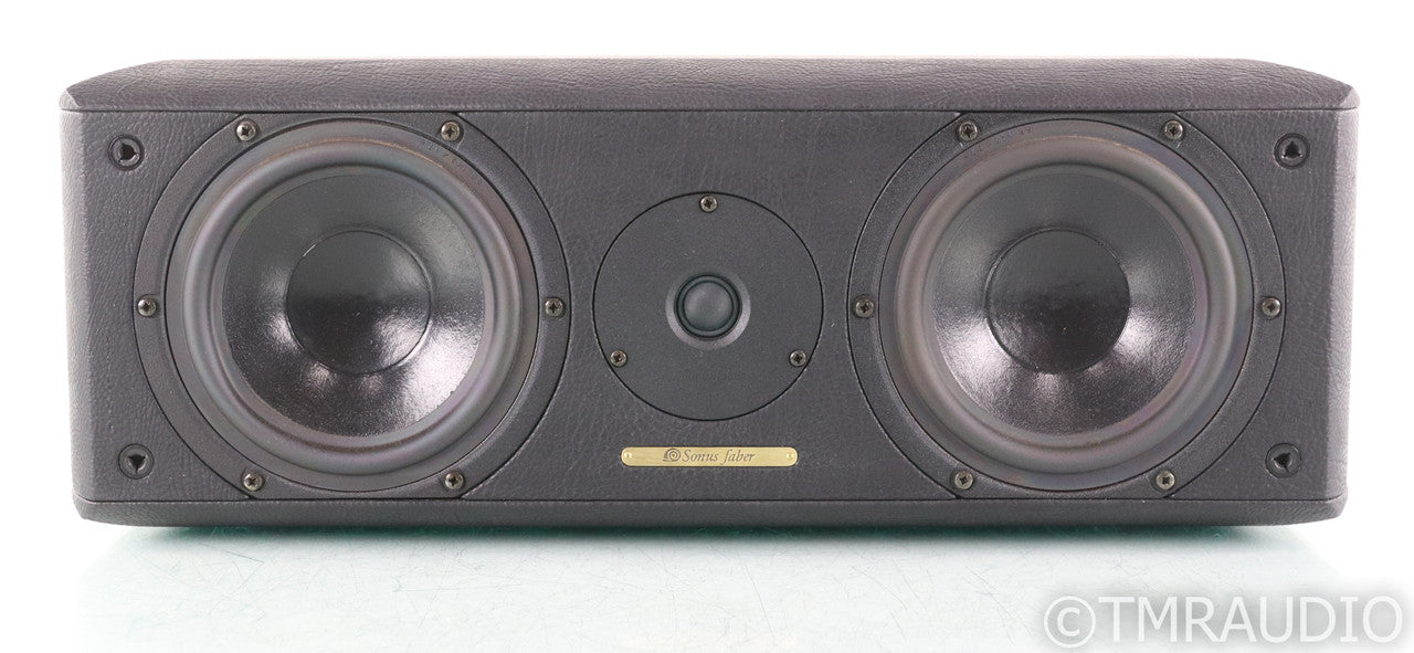 Sonus Faber Solo Center Channel Speaker; Black Leather