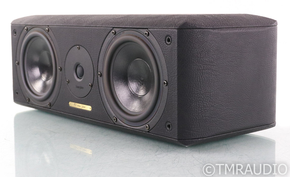 Sonus Faber Solo Center Channel Speaker; Black Leather