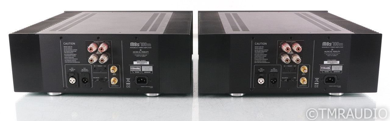 Musical Fidelity M8s-700M Mono Power Amplifier; Black Pair; M8S700M (Open Box)