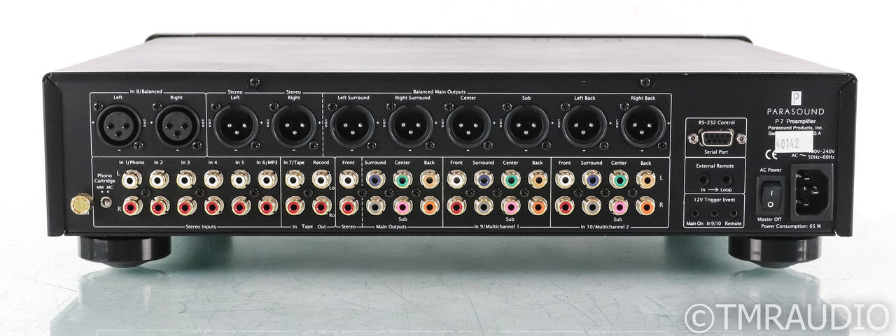 Parasound Halo P7 7.1 Channel Preamplifier; P-7; Black; Remote