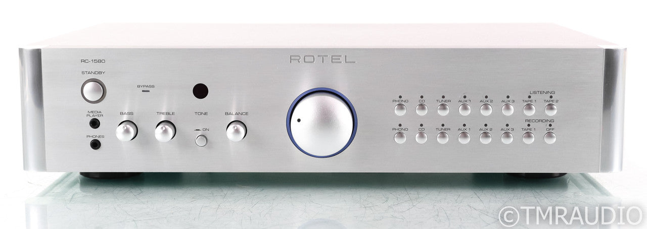 Rotel RC-1580 Stereo Preamplifier; RC1580; Remote; MM / MC Phono
