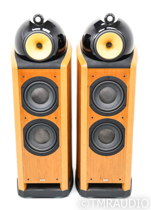 B&W Nautilus 802 Floorstanding Speakers; Cherry Pair