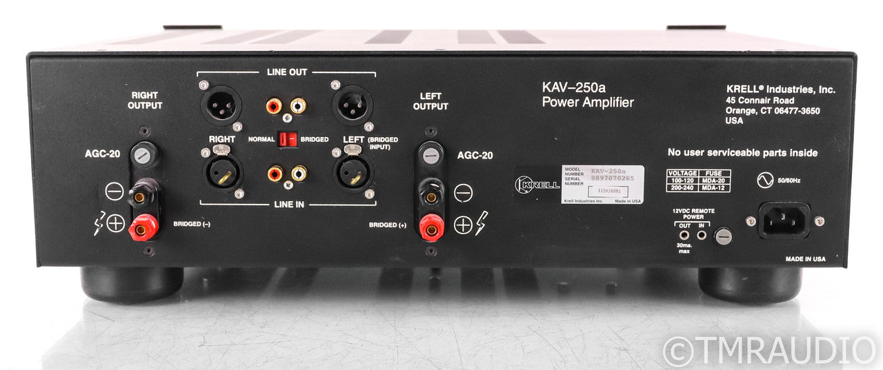 Krell KAV-250a Stereo Power Amplifier; KAV250a
