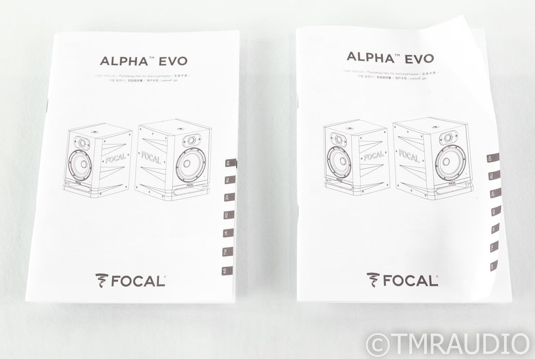 Focal Alpha EVO Powered Monitor Speakers; Black Pair