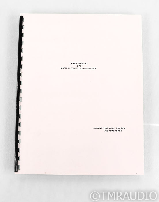 Conrad Johnson PV8; PV-8; Gold
