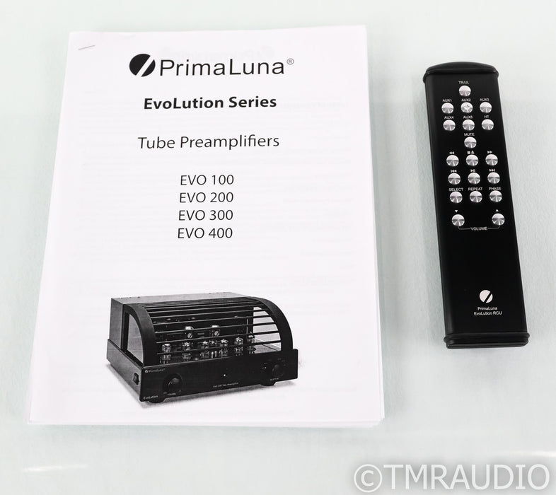 PrimaLuna EvoLution EVO 300 Stereo Tube Preamplifier; Silver; Remote