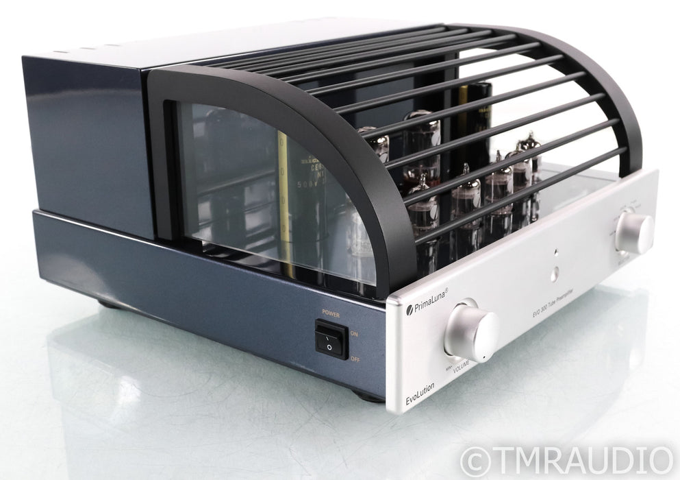 PrimaLuna EvoLution EVO 300 Stereo Tube Preamplifier; Silver; Remote