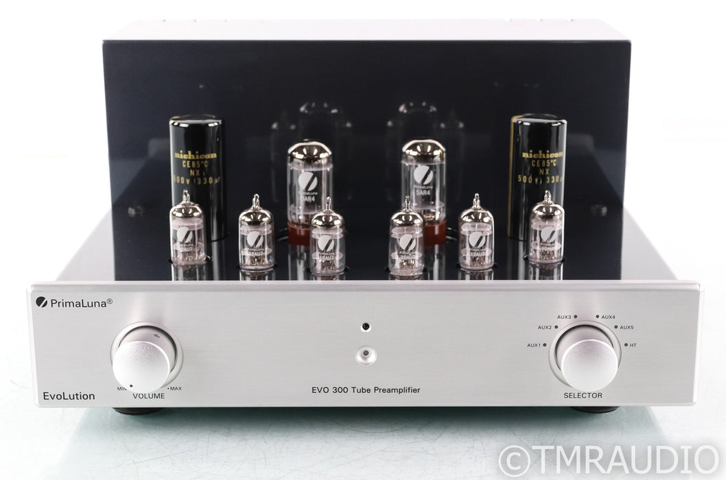 PrimaLuna EvoLution EVO 300 Stereo Tube Preamplifier; Silver; Remote