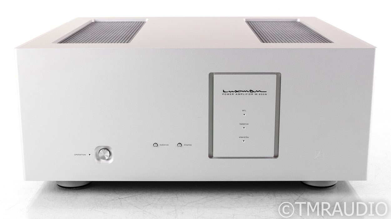 Luxman M-600A Stereo Power Amplifier; M600A; Silver