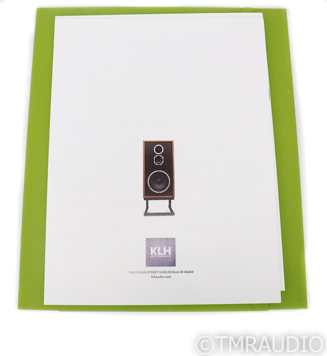 KLH Model 5 Floorstanding Speakers; Walnut Pair w/ Stands