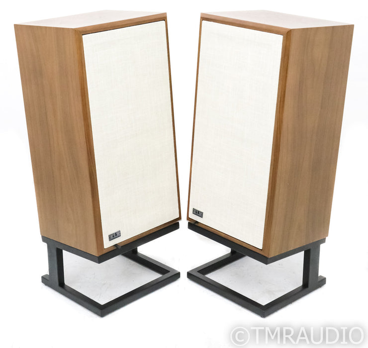 KLH Model 5 Floorstanding Speakers; Walnut Pair w/ Stands