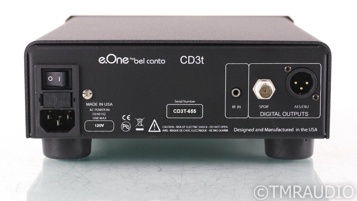 Bel Canto e.One CD3t CD Transport; Remote; Black; CD3-T