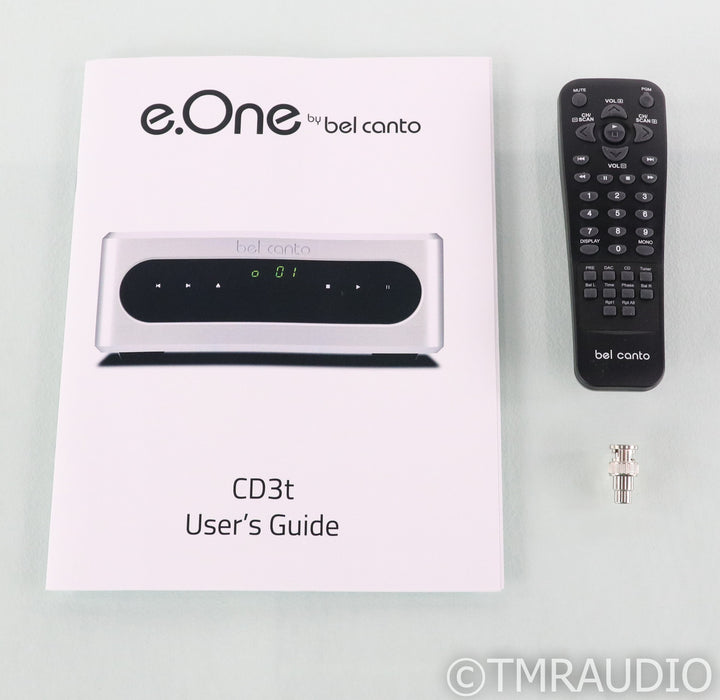 Bel Canto e.One CD3t CD Transport; Remote; Black; CD3-T