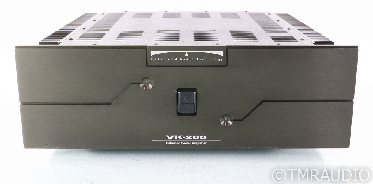 Balanced Audio Technology VK-200 Stereo Power Amplifier; VK200; Black