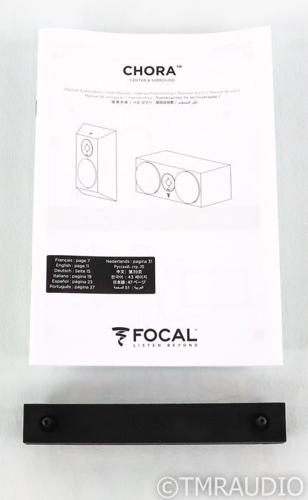 Focal Chora Center Channel Speaker; Black