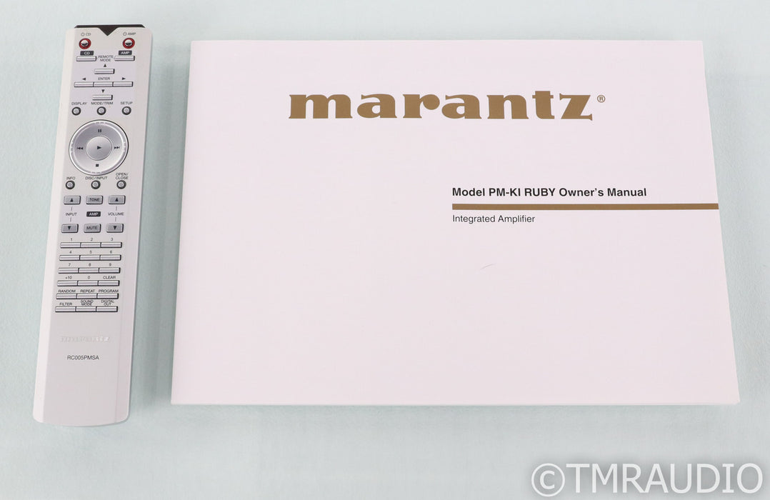 Marantz PM-KI Ruby Stereo Integrated Amplifier; Remote; Black; Ken Ishiwata