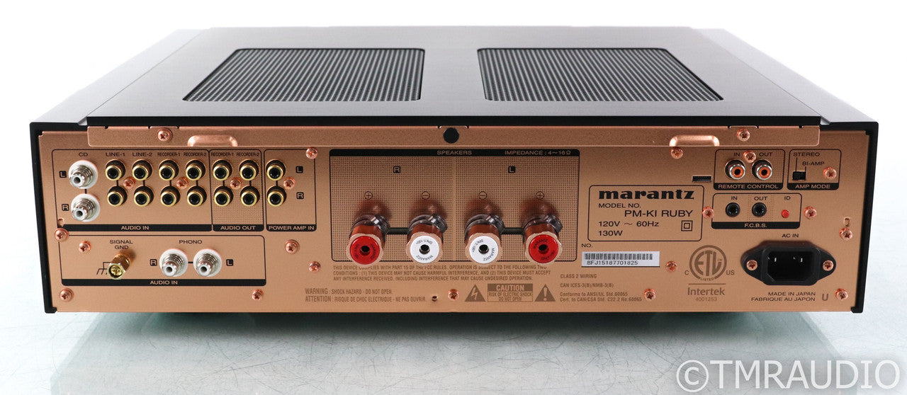 Marantz PM-KI Ruby Stereo Integrated Amplifier; Remote; Black; Ken Ishiwata