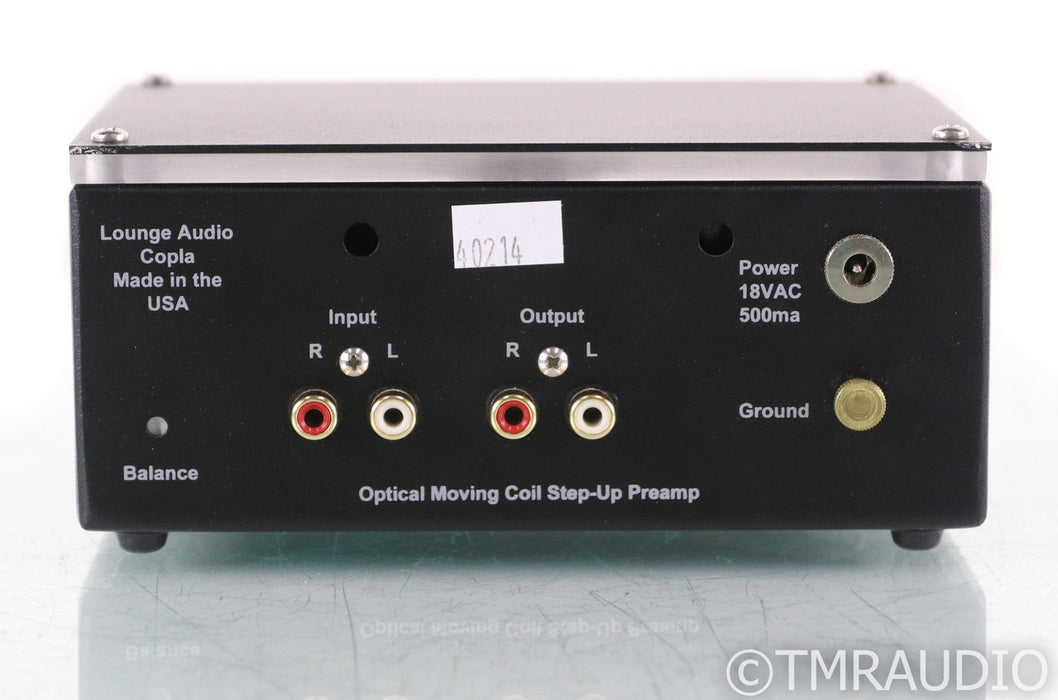Lounge Audio Copla Silver MC Head Amplifier; Pre-Preamplifier; Step-Up