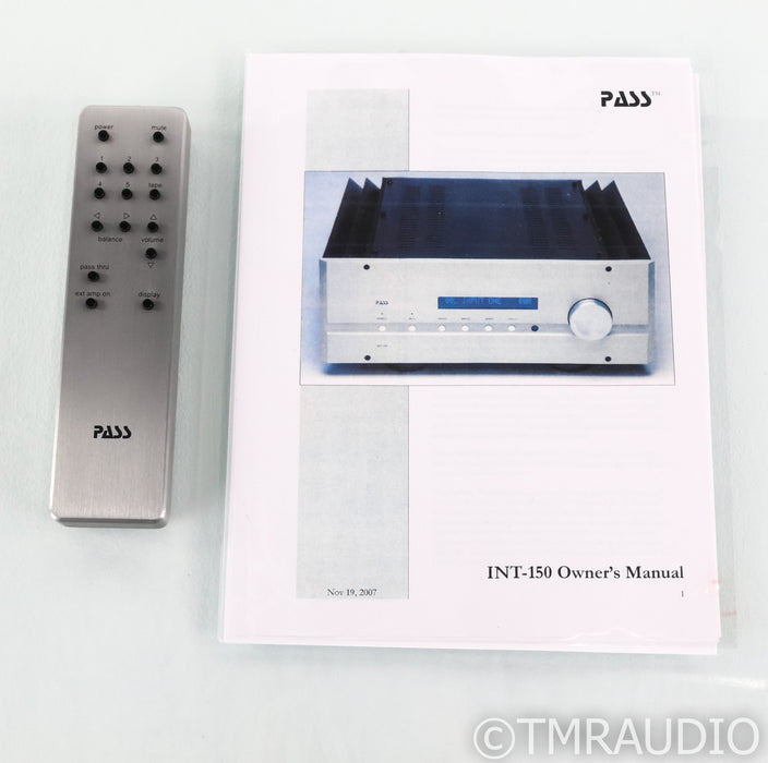 Pass Labs INT-150 Stereo Integrated Amplifier; INT150; Remote