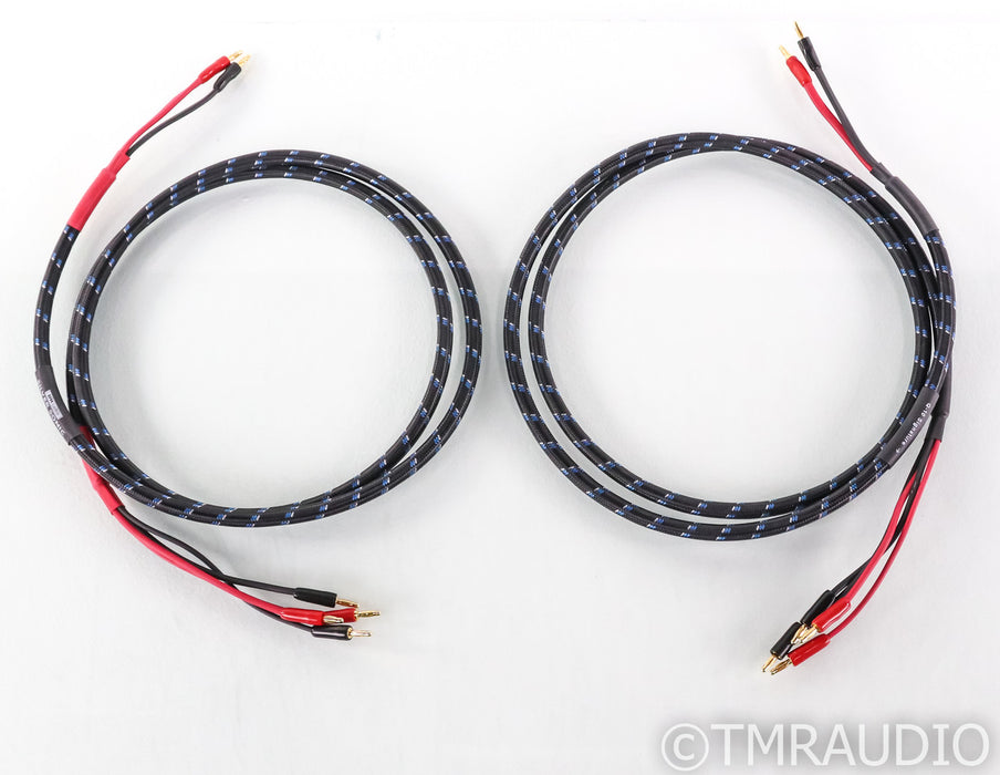 DH Labs Q-10 Signature Silver Sonic Bi-wire Speaker Cables; 7ft Pair; Q10