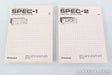 Pioneer Model SPEC-1 Stereo Preamplifier; Model SPEC-2 Amplifier; Set; Silver