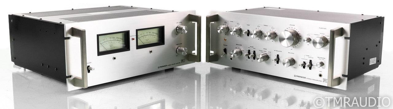 Pioneer Model SPEC-1 Stereo Preamplifier; Model SPEC-2 Amplifier; Set; Silver
