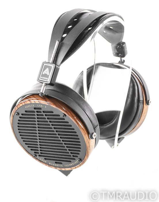 Audeze LCD-3 Open Back Headphones; Zebrano Wood; Leather (New)