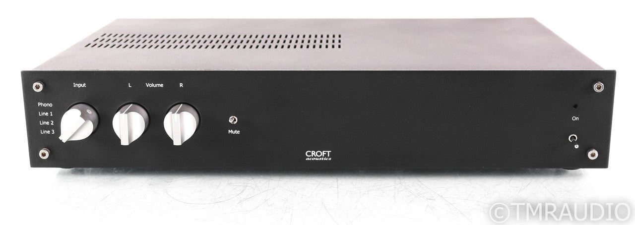 Croft Acoustics Phono Integrated Stereo Integrated Amplifier; Tube Hybrid; Black