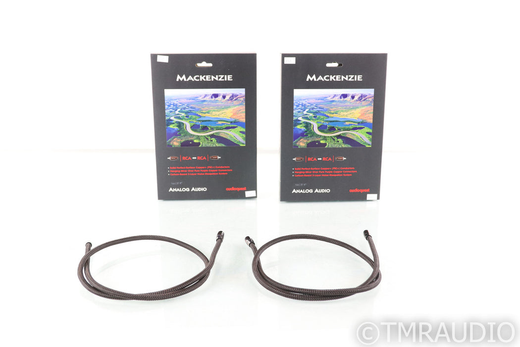 AudioQuest Mackenzie RCA Cables; 1m Pair Interconnects (Open Box)