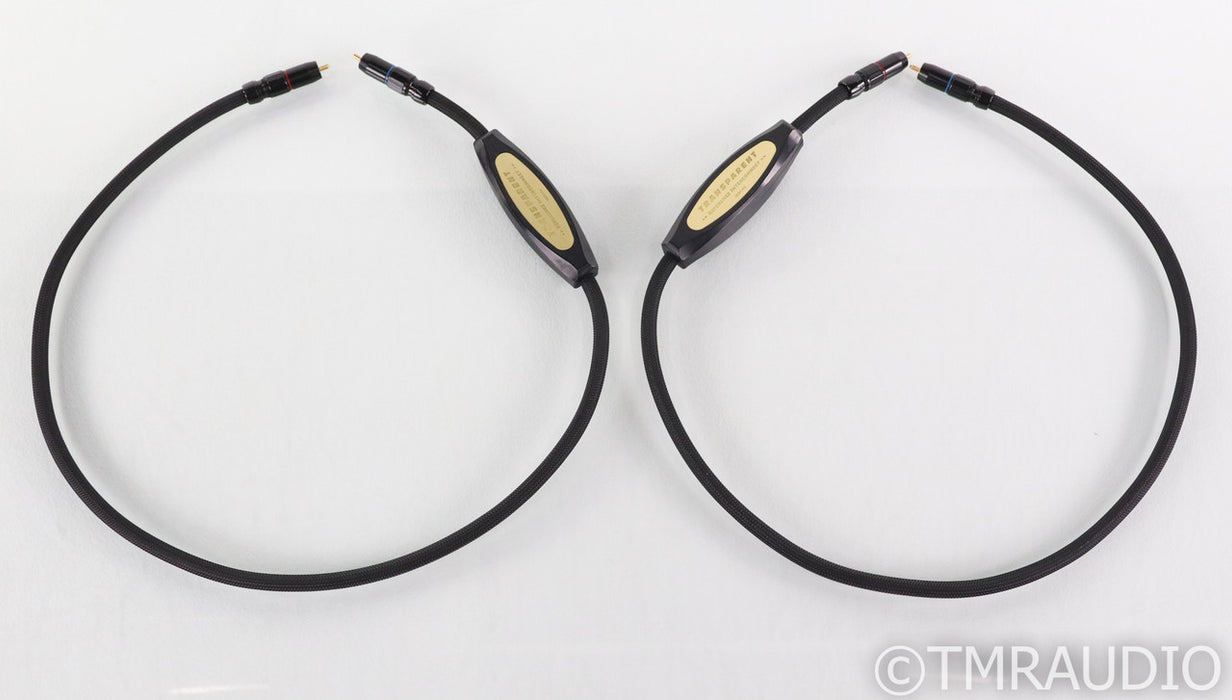 Transparent Audio Reference Series MM RCA Cables; 1m Pair Interconnects