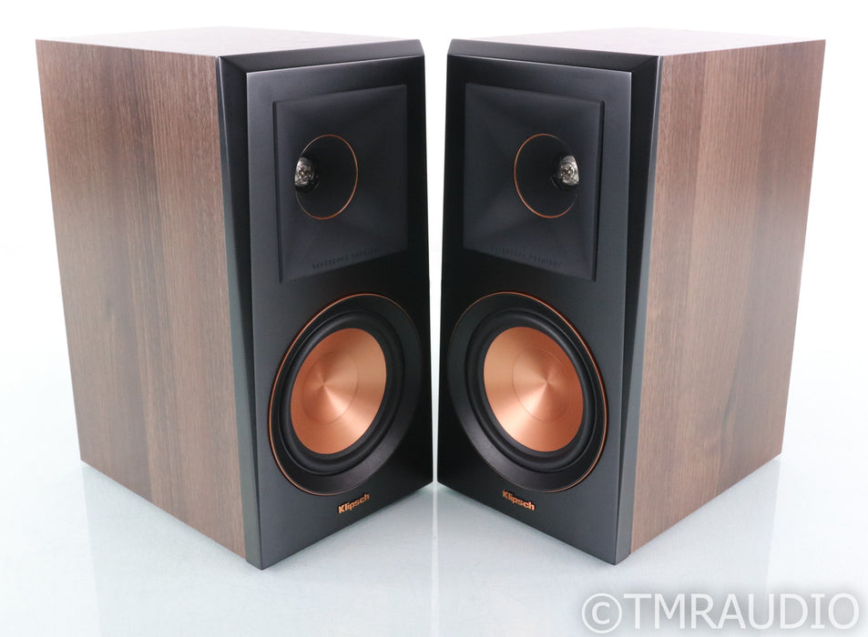 Klipsch RP-500M Bookshelf Speakers; Walnut Pair