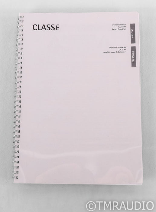 Classe CA-5200 Channel Power Amplifier; CA5200