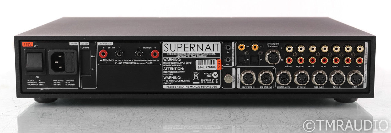 Naim Supernait Stereo Integrated Amplifier; Black; Remote