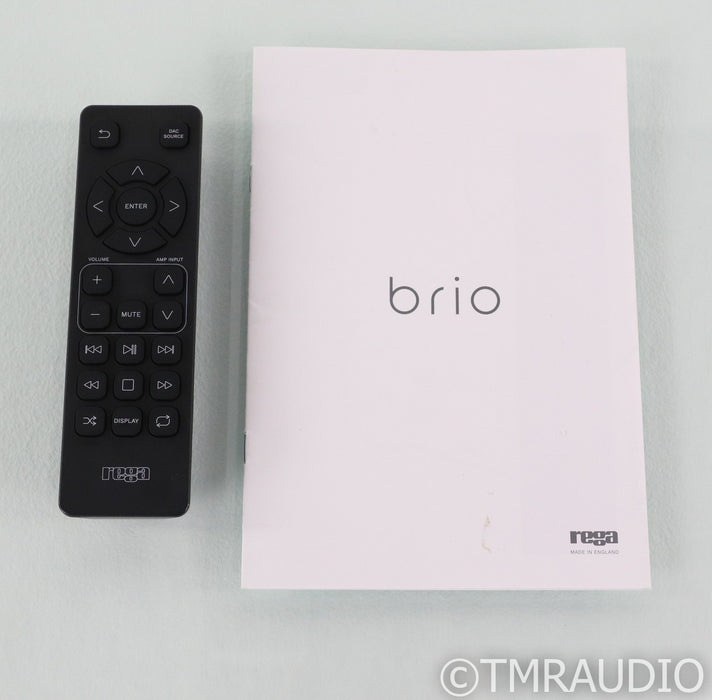 Rega Brio Stereo Integrated Amplifier; Black; Remote (Open Box)