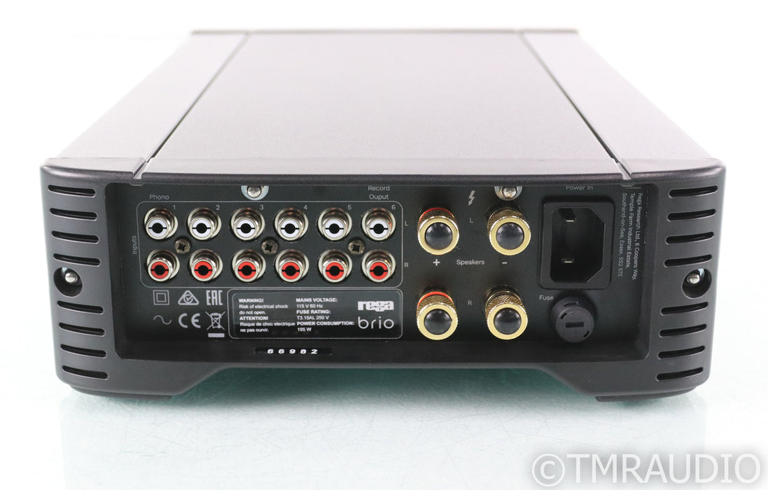 Rega Brio Stereo Integrated Amplifier; Black; Remote (Open Box)