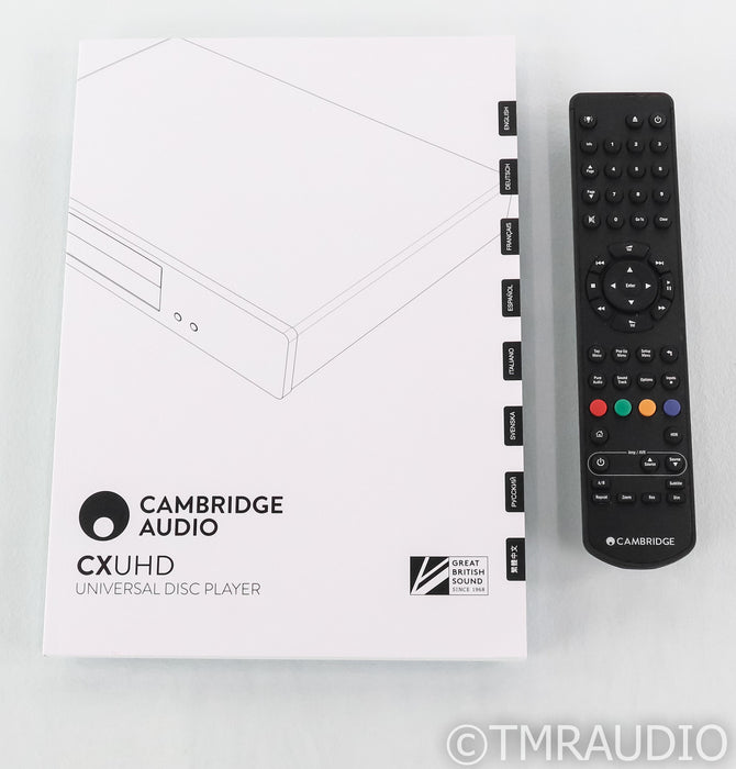 Cambridge CXUHD 4K Ultra HD Blu-Ray Transport; CX-UHD; Remote