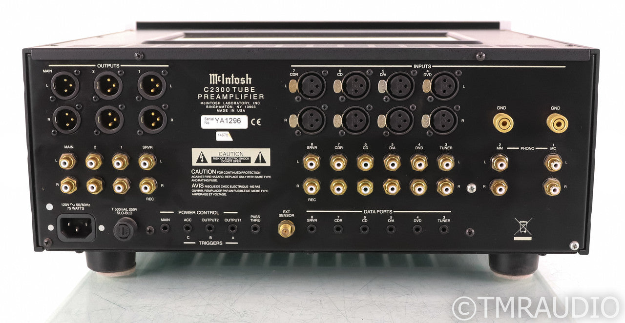 McIntosh C2300 Stereo Tube Preamplifier; Remote; MM / MC Phono