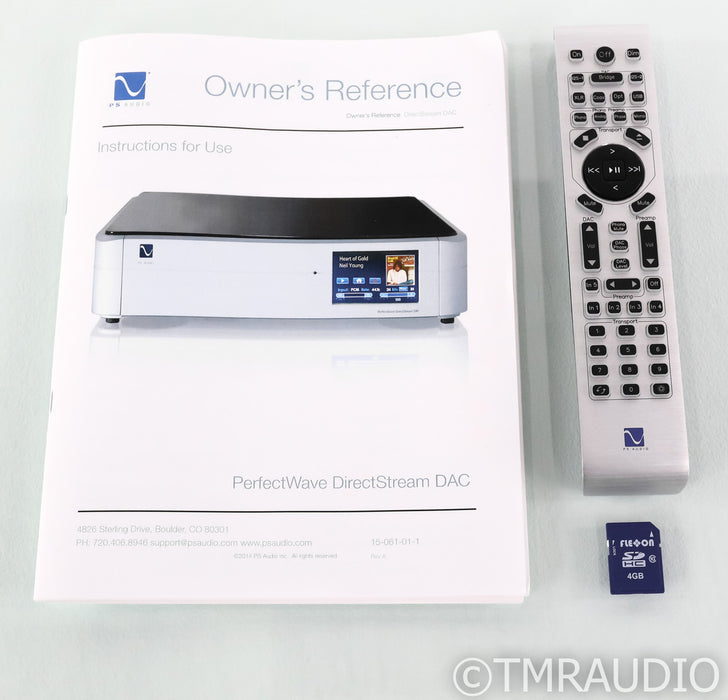 PS Audio PerfectWave DirectStream D/A Converter; Silver; Remote; Bridge II; DAC